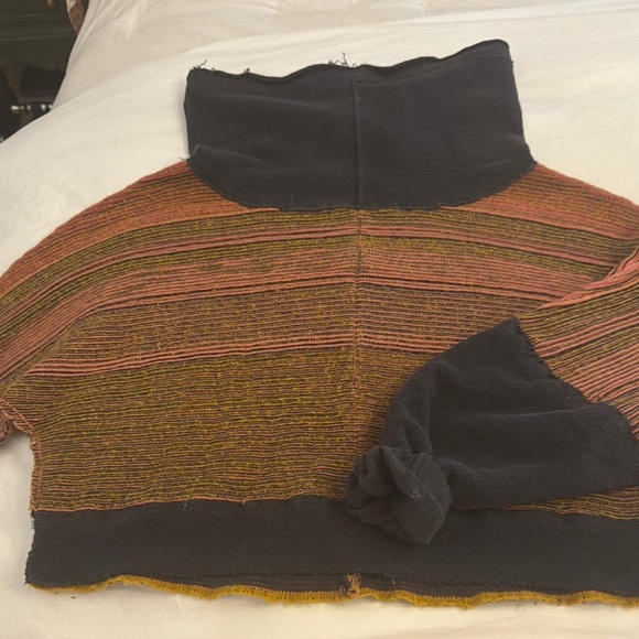 Free People Multicolor Striped Cowl Neck Sweater - Picture 12 of 16